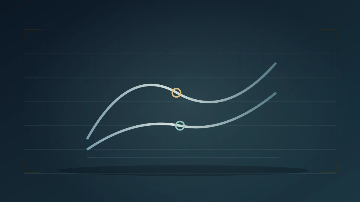 Sterling yield curves: a spot rate and a forward rate answer different questions. Original WFN vector illustration