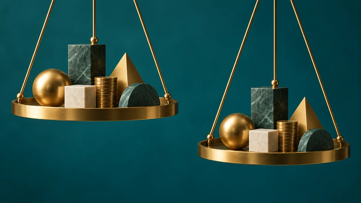 ETF price and NAV: a premium is a comparison, not a promised convergence. AI-generated editorial illustration