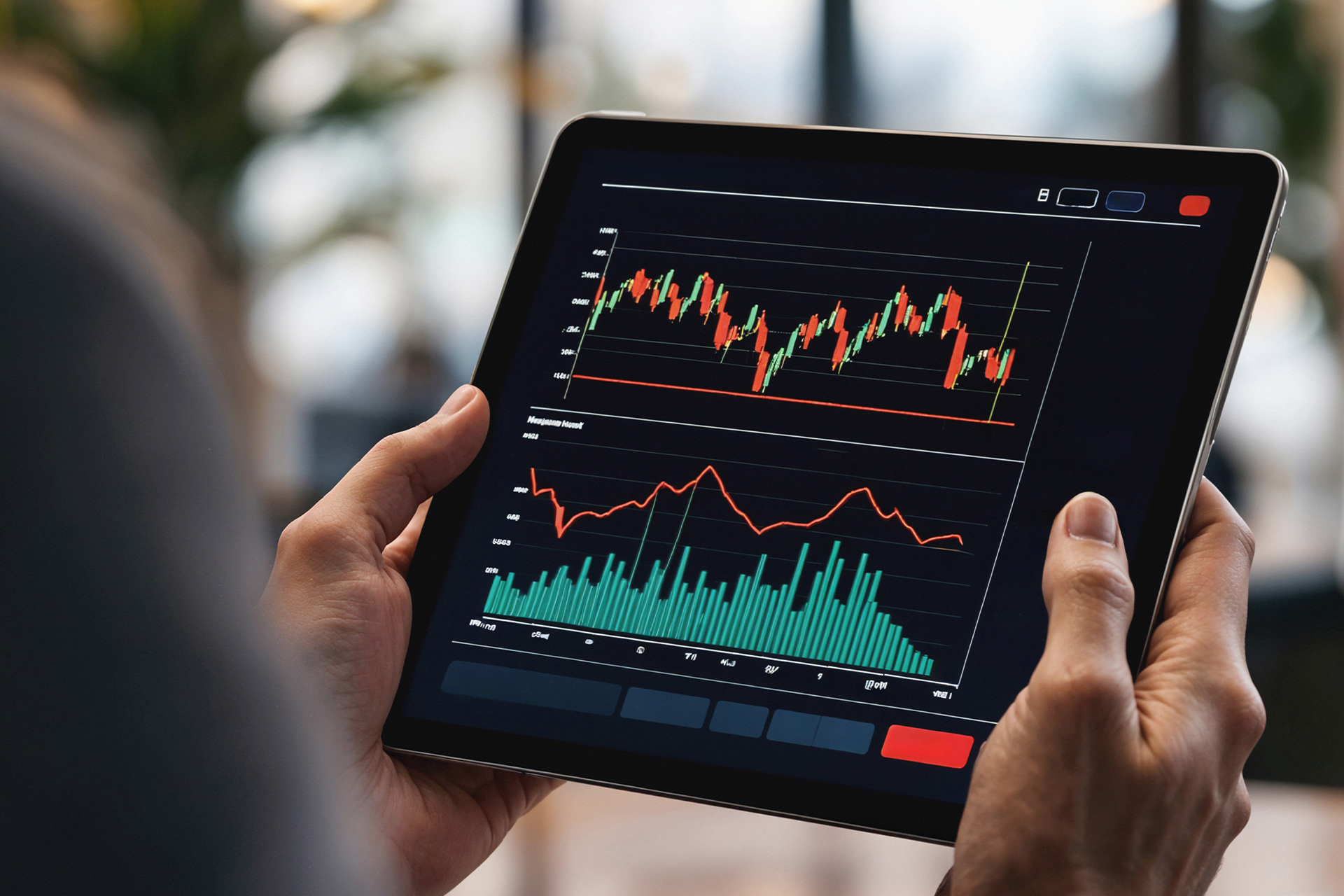 Trader analyzing volatile Forex charts