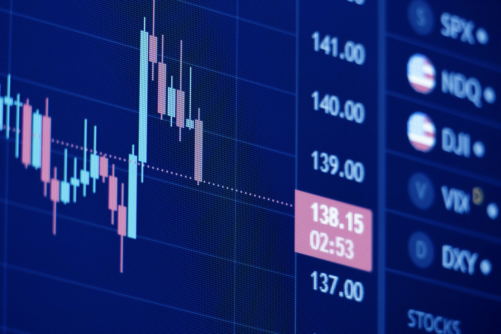 Trader analyzing inflation impact on stocks and Forex