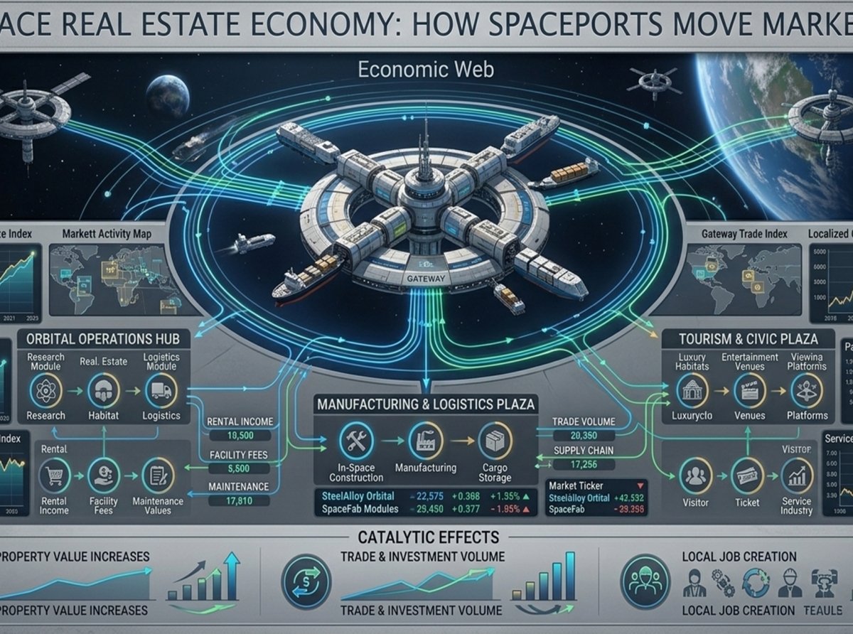 Space Real Estate Economy: How Spaceports Move Markets