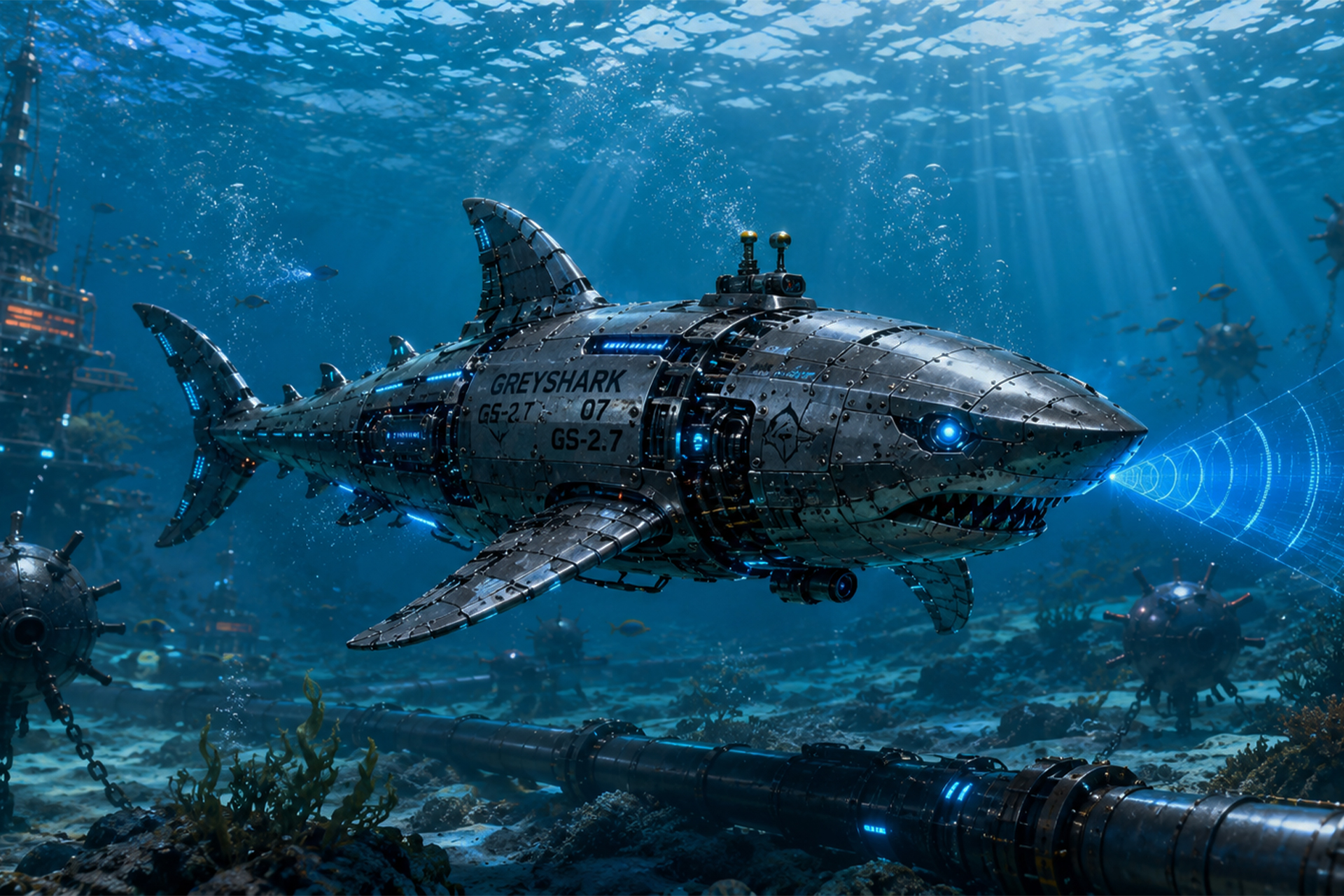 Greyshark AUV: 112‑Day Underwater Drone Guards NATO Cables