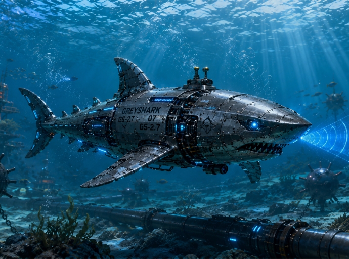 Greyshark AUV: 112‑Day Underwater Drone Guards NATO Cables
