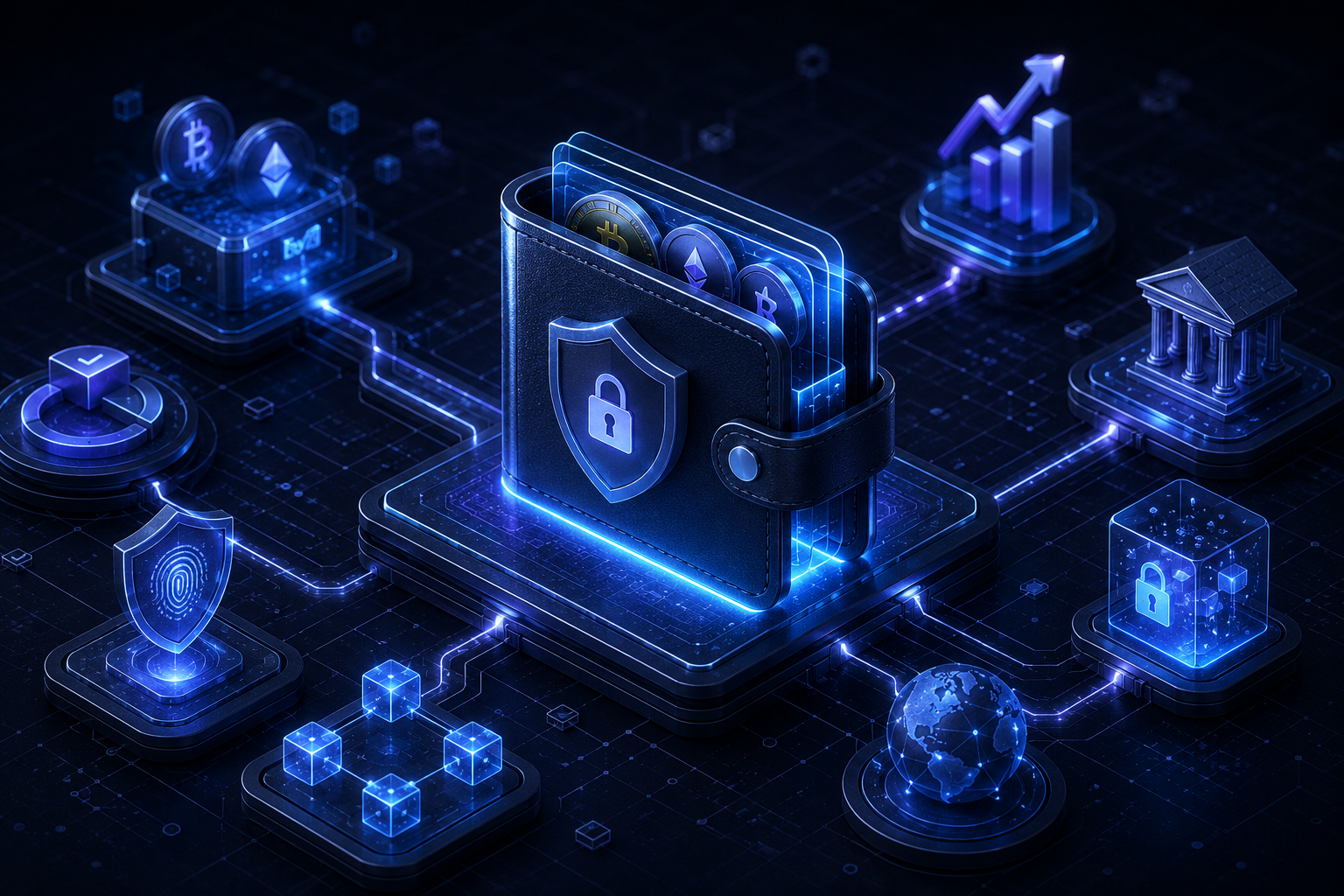 Crypto Wallets Are No Longer Just Storage Decentralized finance wallet infrastructure cybersecurity illustration