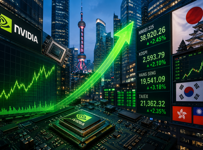 Asian Markets Surge as Nvidia and Chipmakers Fuel the AI Trade